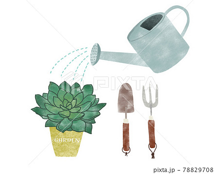 ガーデニング素材イラスト 78829708