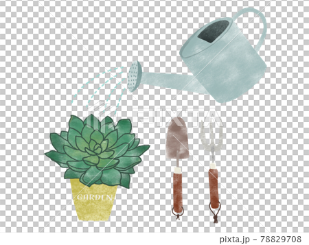 ガーデニング素材イラスト 78829708