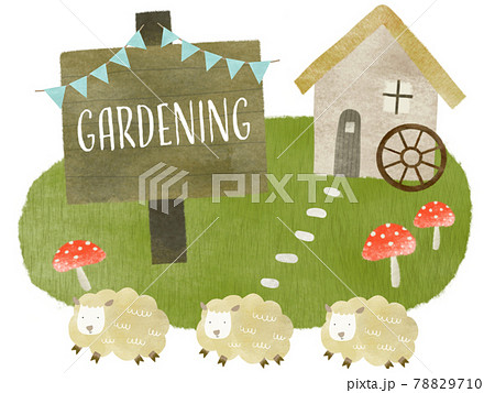 ガーデニング素材イラストのイラスト素材 7710
