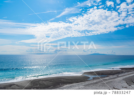 新島 羽伏浦海岸の写真素材 7247