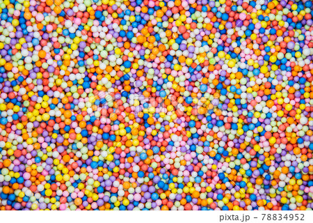 Close up of colorful foam ball texture abstract background concept design idea Close up of colorful foam ball texture abstract background concept design idea 78834952