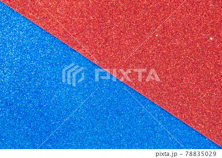 Red and Blue glitter texture abstract background for theme idea design concept 78835029