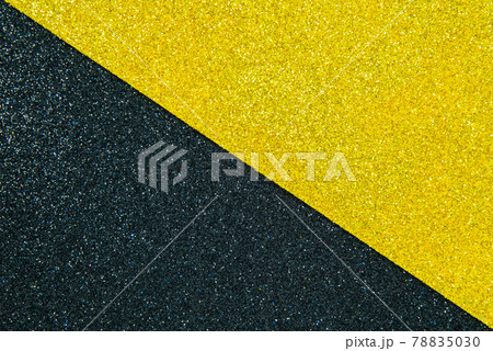Black and Yellow glitter texture abstract background for theme idea design concept 78835030