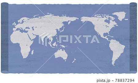 古い　世界地図　 78837294