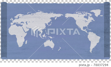 古い　世界地図　 78837294