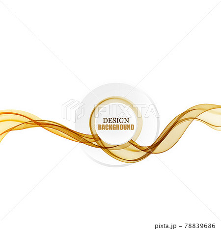 Abstract wave lines gold color isolated on white background. Abstract wave lines gold color isolated on white background. 78839686