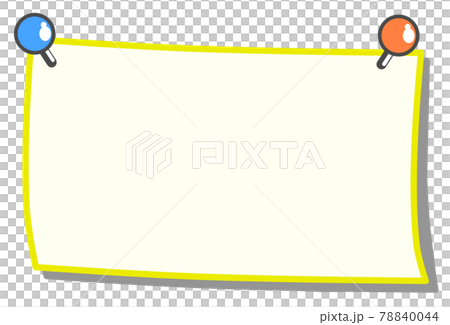 用別針固定在牆上的便條紙的插圖 用別針固定在牆上的便條紙的插圖 78840044