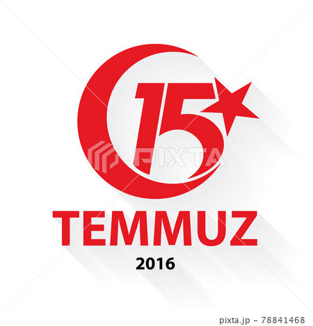 15th July democracy and national unity day, vector, illustration, eps file 78841468