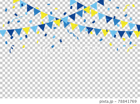 派對花環背景材料藍色 78841769