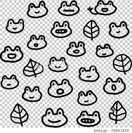 青蛙臉手繪插圖集 青蛙臉手繪插圖集 78841929