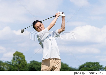 ゴルフ ミドル男性 ゴルフ場 ゴルフ ミドル男性 ゴルフ場 78842047