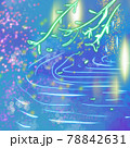 柳の揺れる下。 78842631