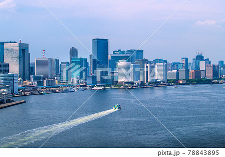 日本の東京都市景観 汐留などのビル群を望む 日本の東京都市景観 汐留などのビル群を望む 78843895