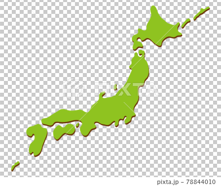 日本陰影的簡單地圖 78844010