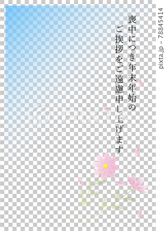 Postcard in mourning Cosmos flowers Postcard in mourning Cosmos flowers 78845414
