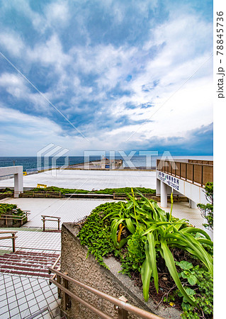 伊豆大島の元町港船客待合所での風景 78845736