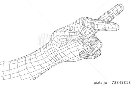 Fingers crossed. Vector 78845818