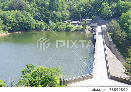 西中国山地にある樽床ダムの景色 西中国山地にある樽床ダムの景色 78846390