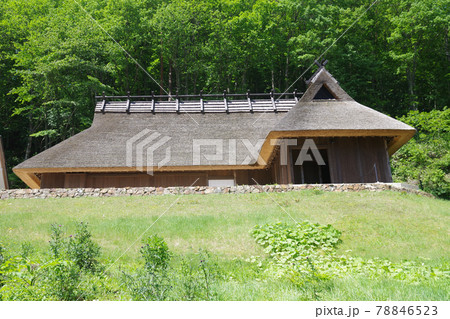 西中国山地樽床茅葺民家の民族博物館の景色 西中国山地樽床茅葺民家の民族博物館の景色 78846523