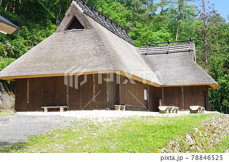 西中国山地樽床茅葺民家の民族博物館の景色 西中国山地樽床茅葺民家の民族博物館の景色 78846525