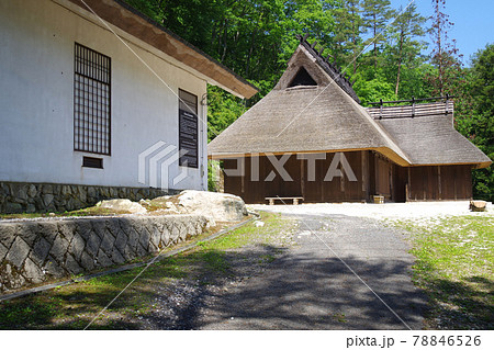 西中国山地樽床茅葺民家の民族博物館の景色 西中国山地樽床茅葺民家の民族博物館の景色 78846526