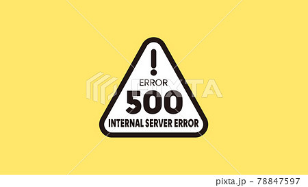 500 Internal Server Error サーバー内部エラー コードのアイコン イラストのイラスト素材