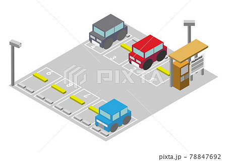 アイソメトリックなコインパーキング アイソメトリックなコインパーキング 78847692