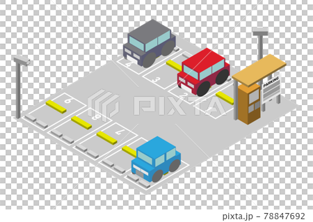 アイソメトリックなコインパーキング アイソメトリックなコインパーキング 78847692