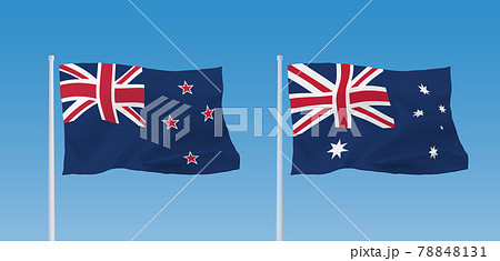 オーストラリアとニュージーランドの国旗