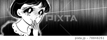 70年代少女漫画悪巧みしてほくそ笑むおかっぱ頭の少女 70年代少女漫画悪巧みしてほくそ笑むおかっぱ頭の少女 78848261