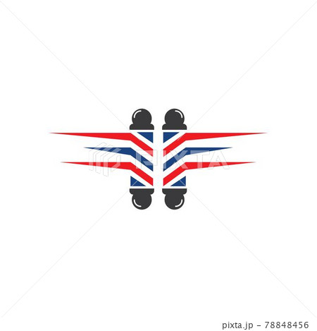 Barber pole set logo ilustration Barber pole set logo ilustration 78848456