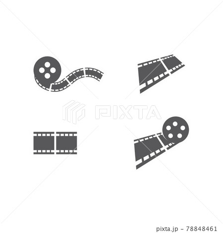 Set of filmstrip ilustration icon 78848461