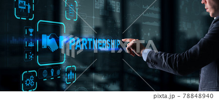 Partnership of companies. Collaboration. Business Technology Internet concept Partnership of companies. Collaboration. Business Technology Internet concept 78848940
