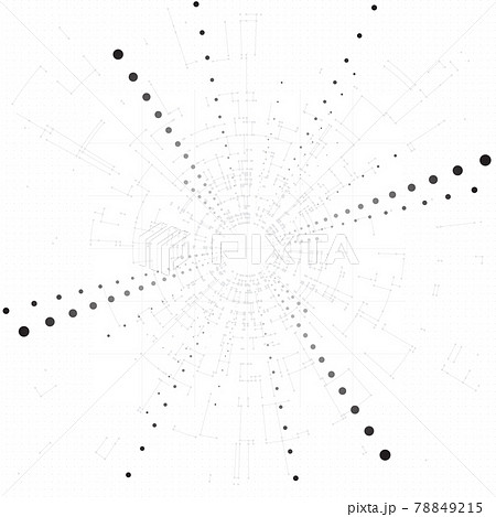 Technology background. Big data concept background with connected lines and dots. Business, science, medicine and technology design abstract background. Modern design geometric pattern. 78849215
