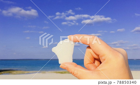 【海洋漂着ごみ】美しい海岸に流れ着いたプラスチックの破片 【海洋漂着ごみ】美しい海岸に流れ着いたプラスチックの破片 78850340