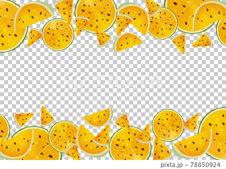 西瓜の水彩風背景素材 カットフルーツ 果物 おしゃれのイラスト素材