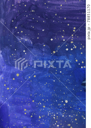Abstract night starry sky, dark blue space background. Watercolor texture pattern Abstract night starry sky, dark blue space background. Watercolor texture pattern 78851170