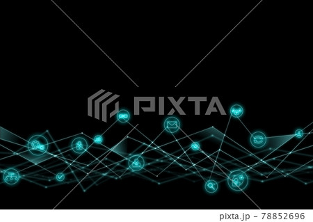 ビジネス　テクノロジー　ネットワーク　背景 78852696