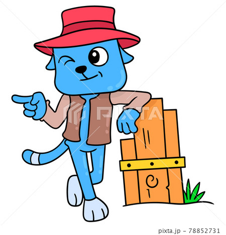 the dog is stylish in a cowboy sheriff suit, doodle icon image kawaii the dog is stylish in a cowboy sheriff suit, doodle icon image kawaii 78852731