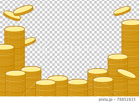 Pile of coins Money dancing coins Illustration background 78852815