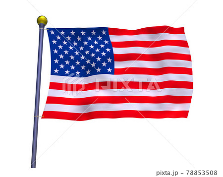 アメリカ 国旗のイラスト素材