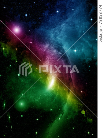 galaxy in a free space. 3D rendering 78853774