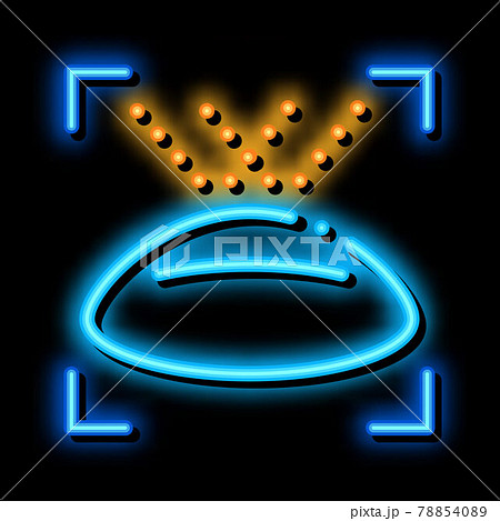 lens action neon glow icon illustration lens action neon glow icon illustration 78854089