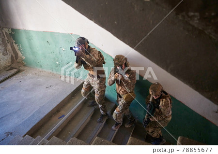 modern warfare soldiers ascent stairs in combat modern warfare soldiers ascent stairs in combat 78855677