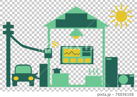 A house that manages the electricity of the house with HEMS 78856108