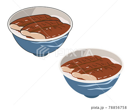 うな丼のイラスト素材