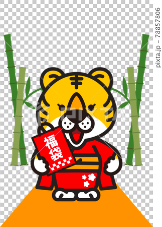 虎年賀年卡素材 78857806