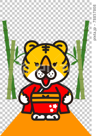 虎年賀年卡素材 78857808