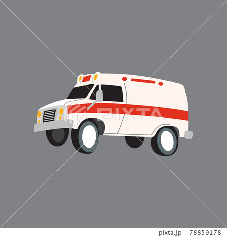 ambulance car in flat design vector illustration 78859178