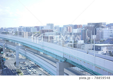朝の都市高速道路 朝の都市高速道路 78859548